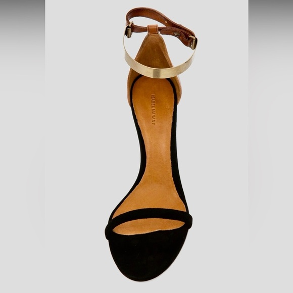 Isabel Marant Adele Brass Cuff Ankle Sandal Heels - Picture 8 of 8